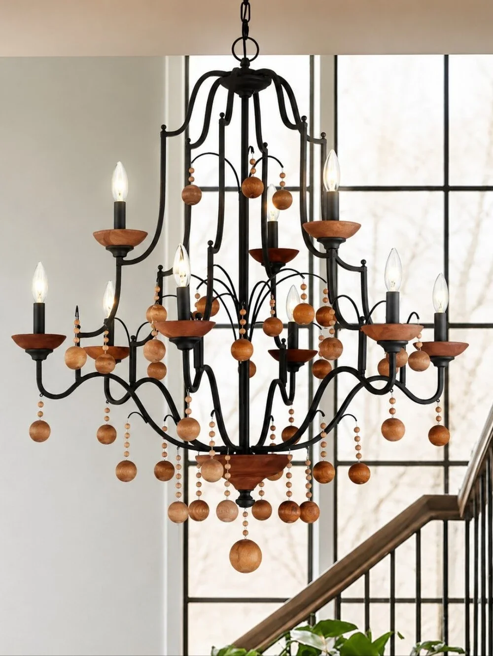 Minka-Lavery Colonial Charm 9-Light Large Chandeliers